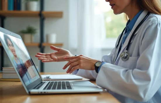 medical provider reviewing lipotropic injection treatment plan